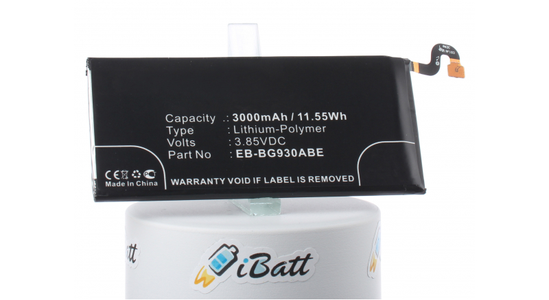 Аккумуляторная батарея iBatt iB-M2724 для телефонов, смартфонов SamsungЕмкость (mAh): 3000. Напряжение (V): 3,85