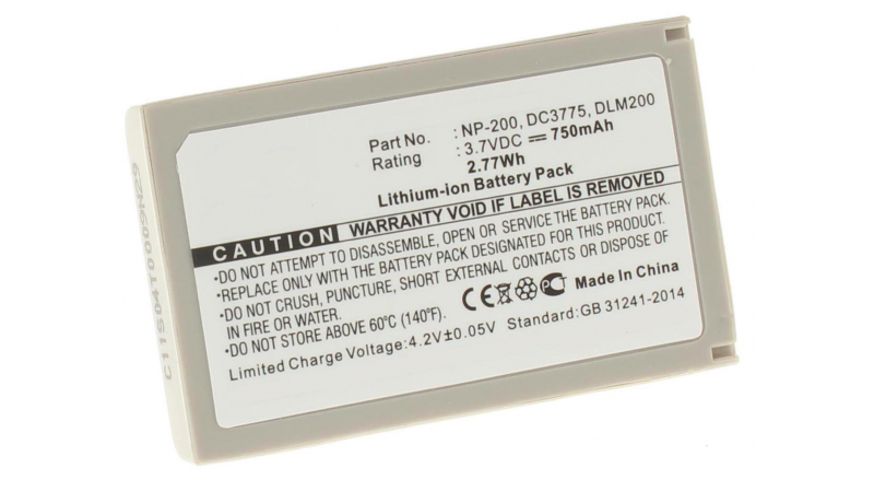 Аккумуляторная батарея iBatt iB-F183 для фотокамер и видеокамер KonicaЕмкость (mAh): 750. Напряжение (V): 3,7