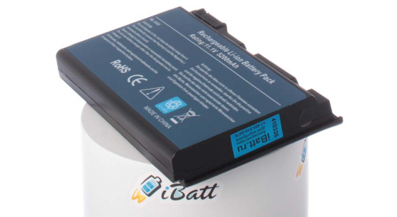 Аккумуляторная батарея iBatt iB-A133H для ноутбука AcerЕмкость (mAh): 5200. Напряжение (V): 11,1