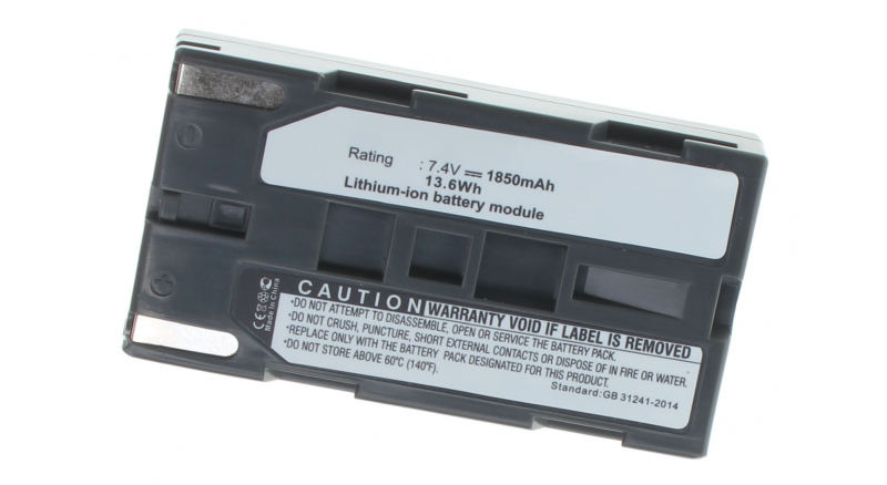 Аккумуляторные батареи для фотоаппаратов и видеокамер Samsung VP-M52Емкость (mAh): 1850. Напряжение (V): 7,4
