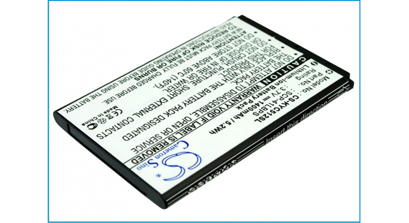 Аккумуляторная батарея для телефона, смартфона Kyocera Oblique. Артикул iB-M2075.Емкость (mAh): 1400. Напряжение (V): 3,7