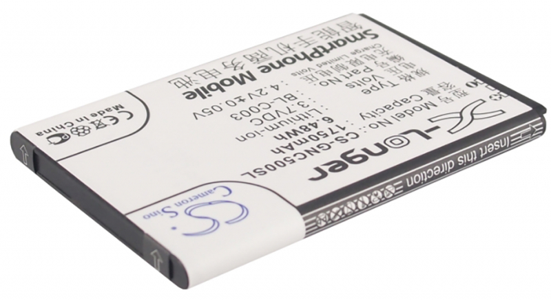Аккумуляторная батарея iBatt iB-M1784 для телефонов, смартфонов GioneeЕмкость (mAh): 1750. Напряжение (V): 3,7