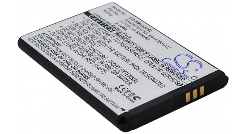 Аккумуляторная батарея AB463651GZ для телефонов, смартфонов Samsung. Артикул iB-M2771.Емкость (mAh): 850. Напряжение (V): 3,7