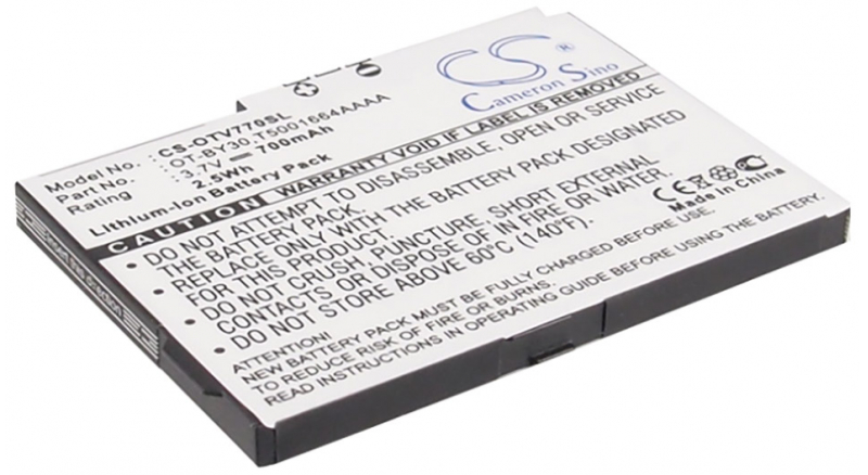 Аккумуляторная батарея iBatt iB-M1204 для телефонов, смартфонов AlcatelЕмкость (mAh): 700. Напряжение (V): 3,7