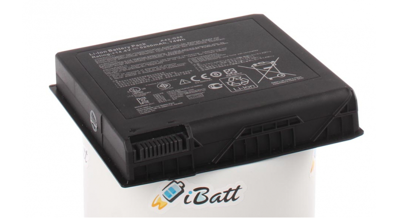 Аккумуляторная батарея для ноутбука Asus G55. Артикул iB-A684H.Емкость (mAh): 5200. Напряжение (V): 14,4