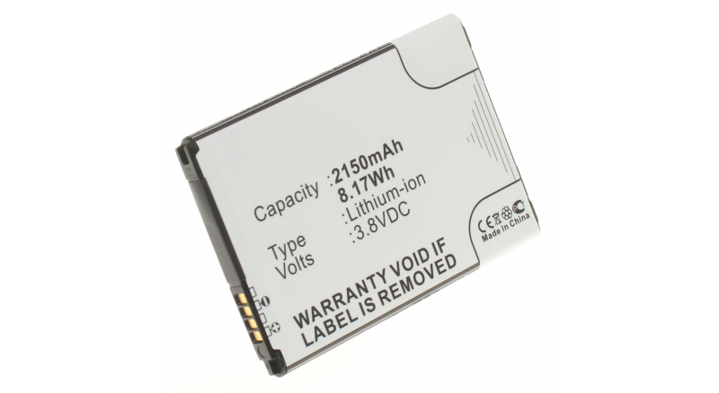 Аккумуляторная батарея для телефона, смартфона LG US375. Артикул iB-M1348.Емкость (mAh): 2150. Напряжение (V): 3,8