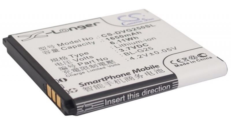 Аккумуляторная батарея для телефона, смартфона Coolpad CPLD-94. Артикул iB-M1693.Емкость (mAh): 1650. Напряжение (V): 3,7