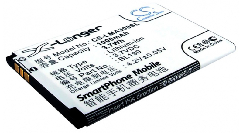 Аккумуляторная батарея BL199 для телефонов, смартфонов Lenovo. Артикул iB-M2108.Емкость (mAh): 1000. Напряжение (V): 3,7