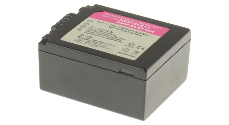 Аккумуляторная батарея DMW-BLB13E для фотоаппаратов и видеокамер Panasonic. Артикул iB-F221.Емкость (mAh): 1250. Напряжение (V): 7,4