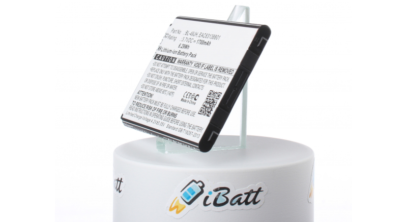 Аккумуляторная батарея iBatt iB-M2159 для телефонов, смартфонов LGЕмкость (mAh): 1700. Напряжение (V): 3,7