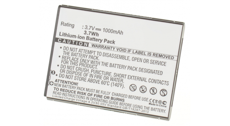 Аккумуляторная батарея для телефона, смартфона Samsung GT-S6818. Артикул iB-M1028.Емкость (mAh): 1000. Напряжение (V): 3,7