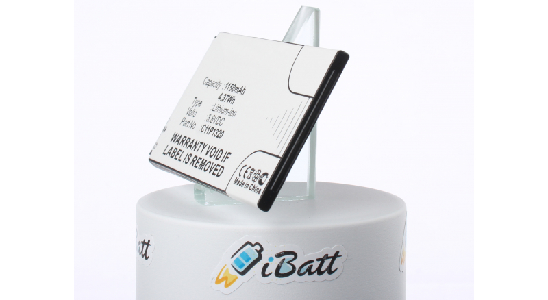 Аккумуляторная батарея C11P1320 для телефонов, смартфонов Asus. Артикул iB-M1322.Емкость (mAh): 1150. Напряжение (V): 3,8