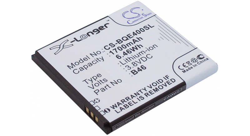 Аккумуляторная батарея iBatt iB-M1578 для телефонов, смартфонов BQЕмкость (mAh): 1700. Напряжение (V): 3,8
