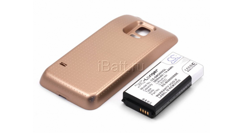 Аккумуляторная батарея для телефона, смартфона Samsung SM-G800H Galaxy S5 Mini. Артикул iB-M765.Емкость (mAh): 3800. Напряжение (V): 3,7