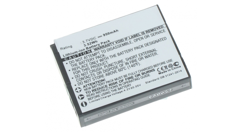 Аккумуляторные батареи для фотоаппаратов и видеокамер Panasonic Lumix DMC-TZ40RЕмкость (mAh): 950. Напряжение (V): 3,7