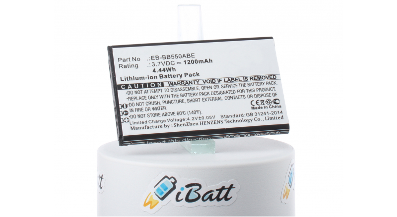 Аккумуляторная батарея EB-BB550ABE для телефонов, смартфонов Samsung. Артикул iB-M2709.Емкость (mAh): 1200. Напряжение (V): 3,7
