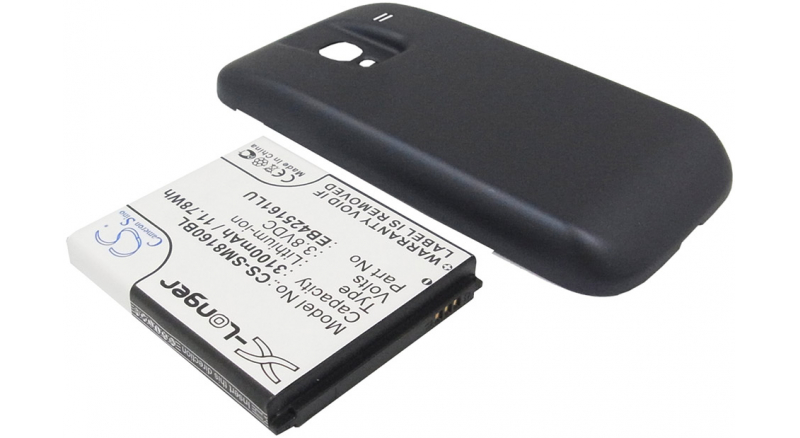 Аккумуляторная батарея iBatt iB-M432 для телефонов, смартфонов SamsungЕмкость (mAh): 3100. Напряжение (V): 3,7