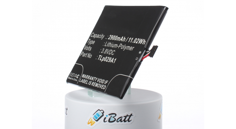 Аккумуляторная батарея iBatt iB-M1215 для телефонов, смартфонов AlcatelЕмкость (mAh): 2900. Напряжение (V): 3,8