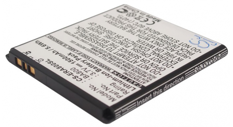 Аккумуляторная батарея для телефона, смартфона Sony Ericsson Xperia S. Артикул iB-M2868.Емкость (mAh): 1500. Напряжение (V): 3,7