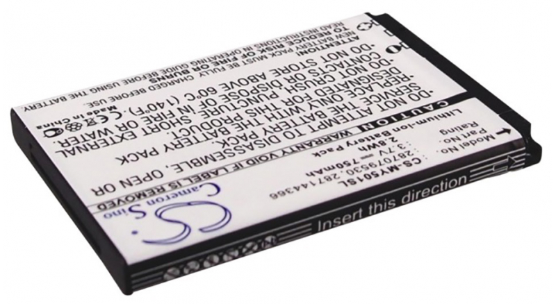 Аккумуляторная батарея для телефона, смартфона Sagem MY411v. Артикул iB-M2616.Емкость (mAh): 750. Напряжение (V): 3,7