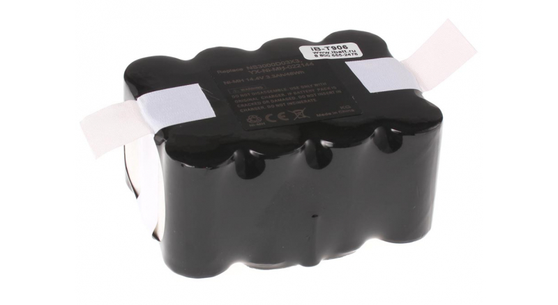 Аккумуляторная батарея NS3000D03X3 для пылесосов Zeco. Артикул iB-T906.Емкость (mAh): 3500. Напряжение (V): 14,4