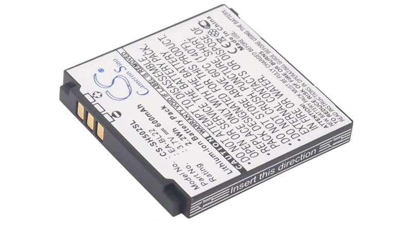 Аккумуляторная батарея для телефона, смартфона Sharp SH5018C. Артикул iB-M2820.Емкость (mAh): 600. Напряжение (V): 3,7