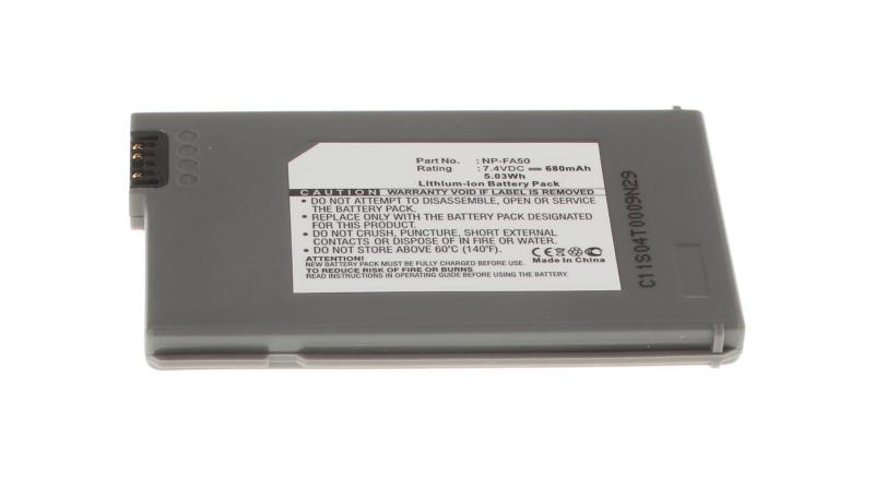 Аккумуляторные батареи для фотоаппаратов и видеокамер Sony DCR-DVD7Емкость (mAh): 680. Напряжение (V): 7,4