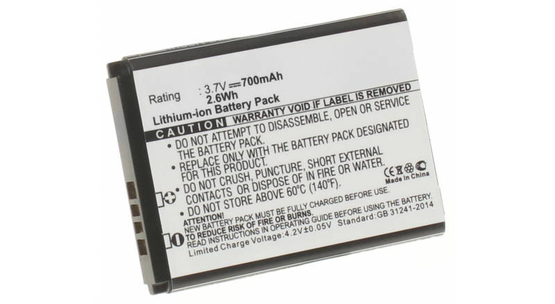 Аккумуляторная батарея iBatt iB-M445 для телефонов, смартфонов T-MobileЕмкость (mAh): 700. Напряжение (V): 3,7