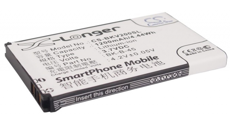 Аккумуляторная батарея iBatt iB-M1401 для телефонов, смартфонов BBKЕмкость (mAh): 1200. Напряжение (V): 3,7