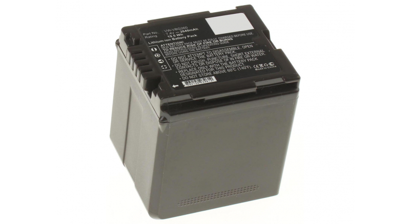Аккумуляторные батареи для фотоаппаратов и видеокамер Panasonic PV-GS83Емкость (mAh): 2640. Напряжение (V): 7,4