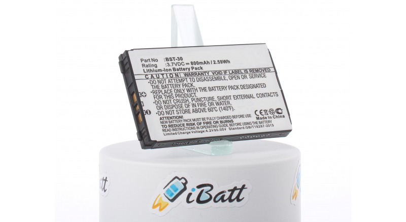 Аккумуляторная батарея iBatt iB-M417 для телефонов, смартфонов Sony EricssonЕмкость (mAh): 800. Напряжение (V): 3,7