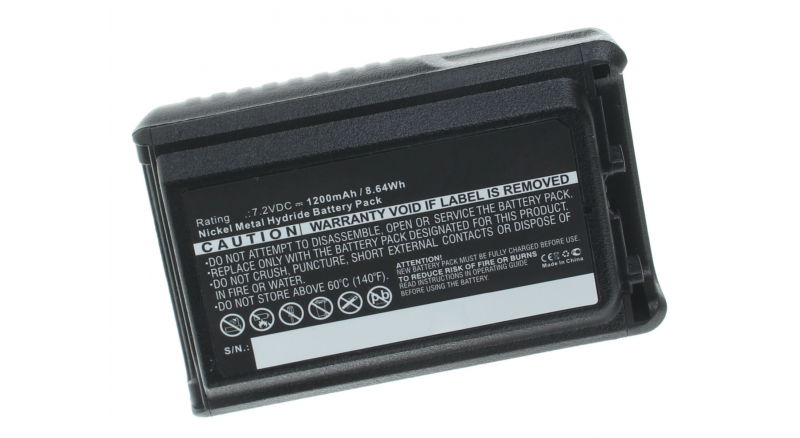 Аккумуляторные батареи для радиостанций Yaesu (Яесу)Емкость (mAh): 1200. Напряжение (V): 7,2