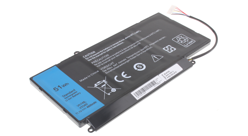 Аккумуляторная батарея для ноутбука Dell Vostro 5470-3135. Артикул iB-A742.Емкость (mAh): 4600. Напряжение (V): 11,1