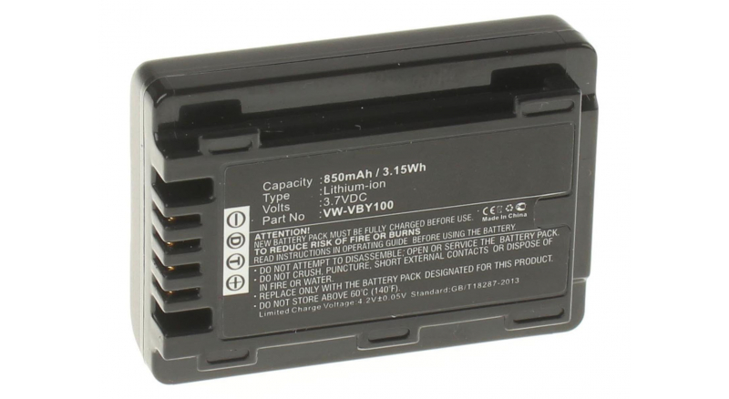 Аккумуляторная батарея iBatt iB-F238 для фотокамер и видеокамер PanasonicЕмкость (mAh): 850. Напряжение (V): 3,7