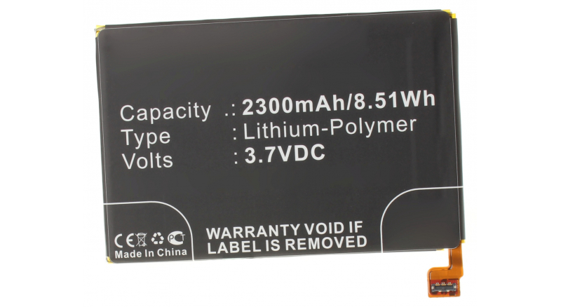 Аккумуляторная батарея для телефона, смартфона Sony Xperia ZL (C6502, C6503, LT35i). Артикул iB-M614.Емкость (mAh): 2300. Напряжение (V): 3,7