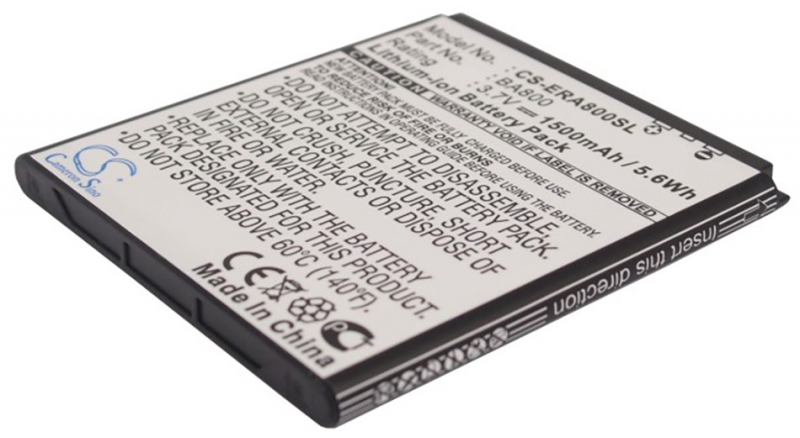 Аккумуляторная батарея BA800 для телефонов, смартфонов Sony Ericsson. Артикул iB-M2868.Емкость (mAh): 1500. Напряжение (V): 3,7