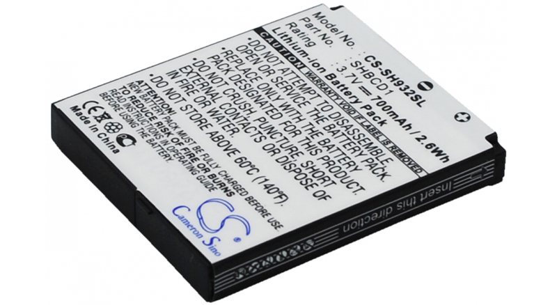 Аккумуляторная батарея iBatt iB-M2837 для телефонов, смартфонов SharpЕмкость (mAh): 700. Напряжение (V): 3,7