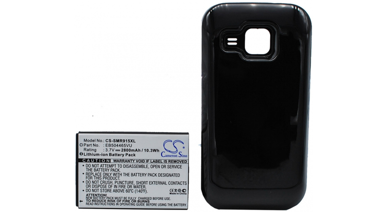Аккумуляторная батарея для телефона, смартфона Samsung Galaxy Indulge R915. Артикул iB-M2684.Емкость (mAh): 2800. Напряжение (V): 3,7