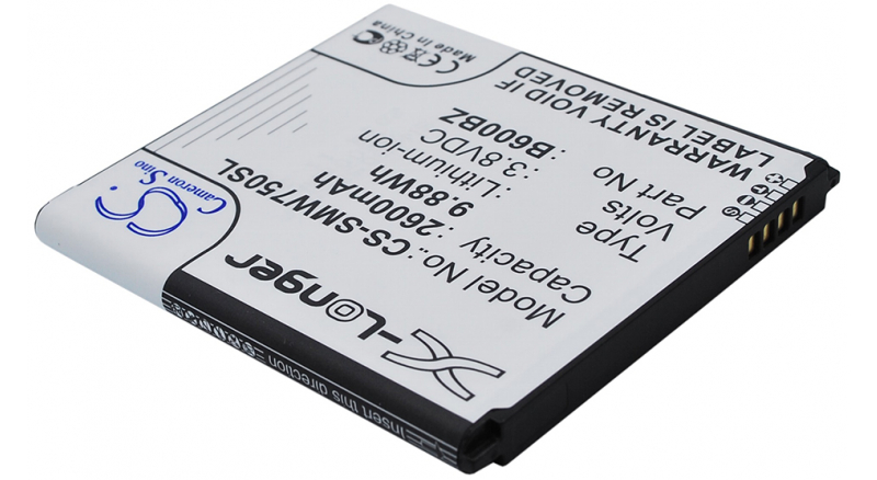 Аккумуляторная батарея iBatt iB-M2780 для телефонов, смартфонов SamsungЕмкость (mAh): 2600. Напряжение (V): 3,8