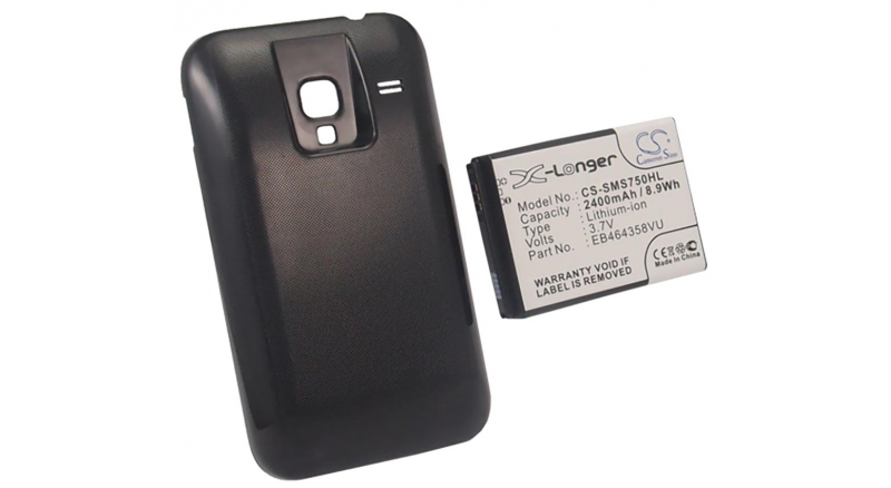 Аккумуляторная батарея EB464358VU для телефонов, смартфонов Samsung. Артикул iB-M423.Емкость (mAh): 2400. Напряжение (V): 3,7
