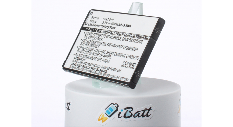 Аккумуляторная батарея BAT-510 для телефонов, смартфонов Acer. Артикул iB-M1192.Емкость (mAh): 1500. Напряжение (V): 3,7