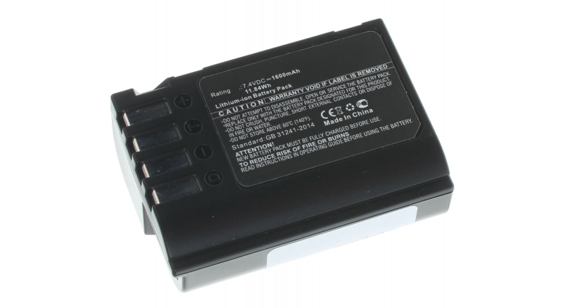 Аккумуляторные батареи для фотоаппаратов и видеокамер Panasonic Lumix G9Емкость (mAh): 1600. Напряжение (V): 7,4