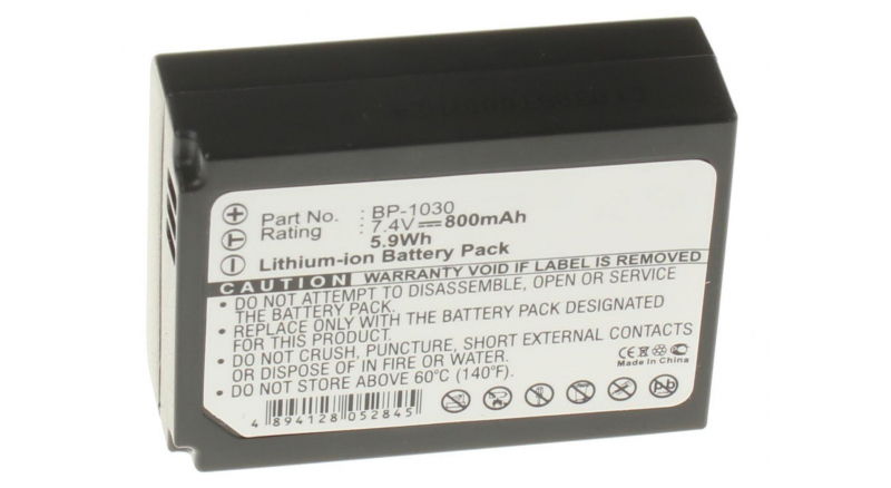 Аккумуляторные батареи для фотоаппаратов и видеокамер Samsung NX210Емкость (mAh): 800. Напряжение (V): 7,4