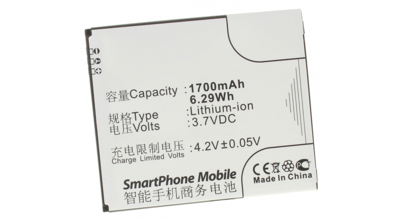 Аккумуляторная батарея для телефона, смартфона GSmart Maya M1. Артикул iB-M618.Емкость (mAh): 1700. Напряжение (V): 3,7