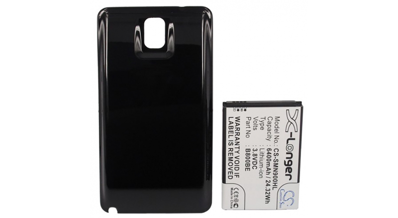 Аккумуляторная батарея для телефона, смартфона Samsung SM-N900S Galaxy Note 3 LTE -A. Артикул iB-M580.Емкость (mAh): 6400. Напряжение (V): 3,8