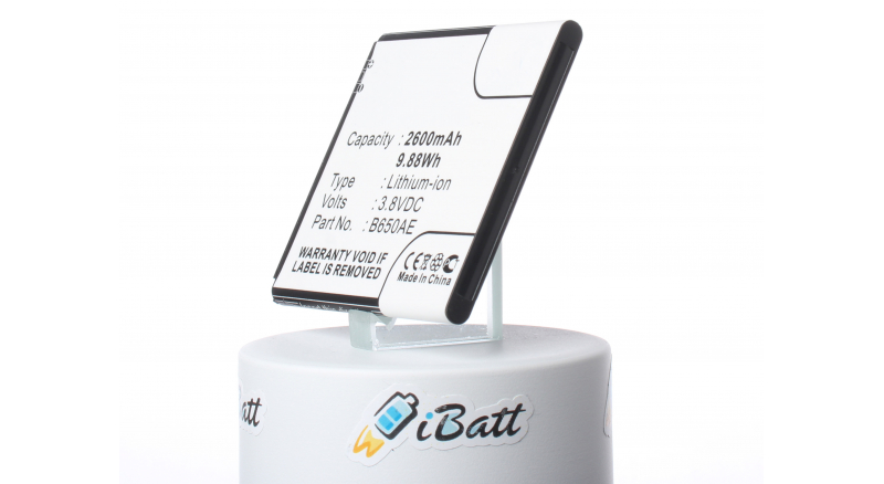 Аккумуляторная батарея iBatt iB-M572 для телефонов, смартфонов SamsungЕмкость (mAh): 2600. Напряжение (V): 3,8