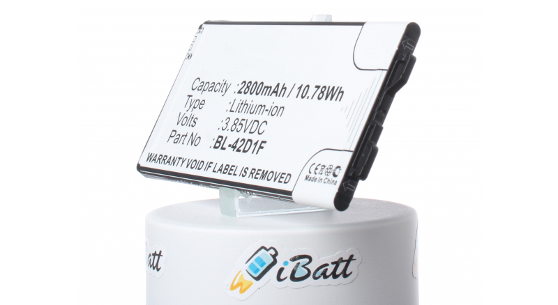 Аккумуляторная батарея iBatt iB-M2143 для телефонов, смартфонов LGЕмкость (mAh): 2800. Напряжение (V): 3,85