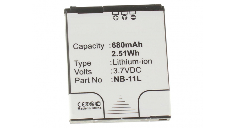 Аккумуляторная батарея iBatt iB-F132 для фотокамер и видеокамер CanonЕмкость (mAh): 680. Напряжение (V): 3,7