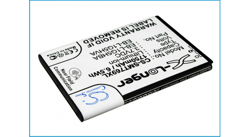 Аккумуляторная батарея для телефона, смартфона Samsung Exhilarate. Артикул iB-M1369.Емкость (mAh): 1750. Напряжение (V): 3,7