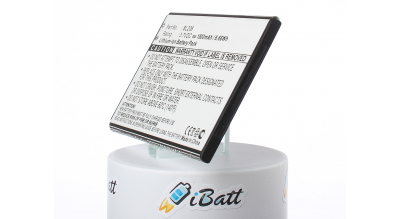 Аккумуляторная батарея iBatt iB-M2110 для телефонов, смартфонов LenovoЕмкость (mAh): 1800. Напряжение (V): 3,7